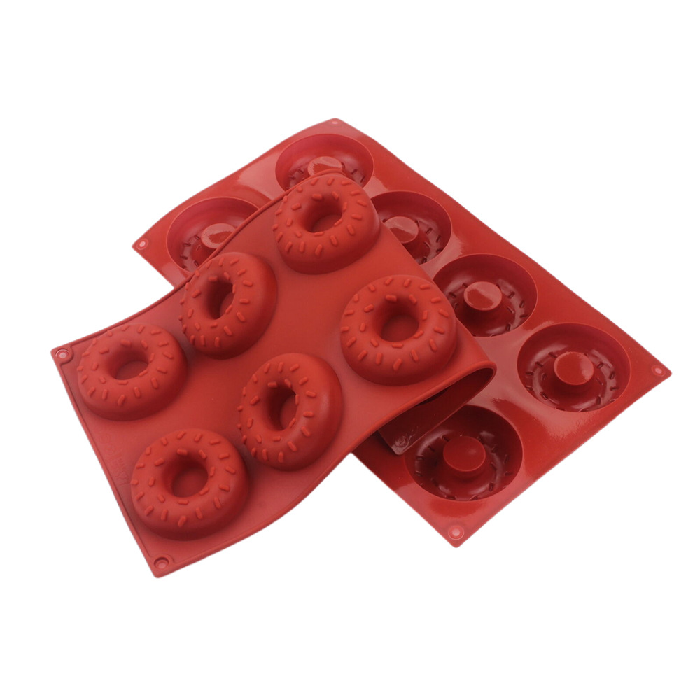 Donut Mold Silicone - 8 Hole Silicone Donut Mold With