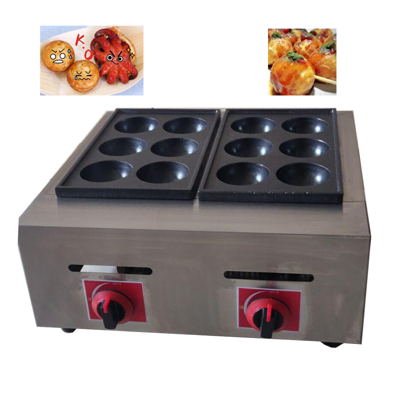Takoyaki Grill Plate - Commercial Electric/Gas Fish Ball Grill, Takoyaki