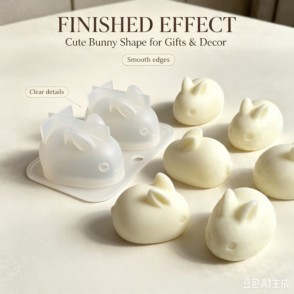 3D Mini Rabbit Silicone Mold F - Bunny Cake Mold ulasan dan harga