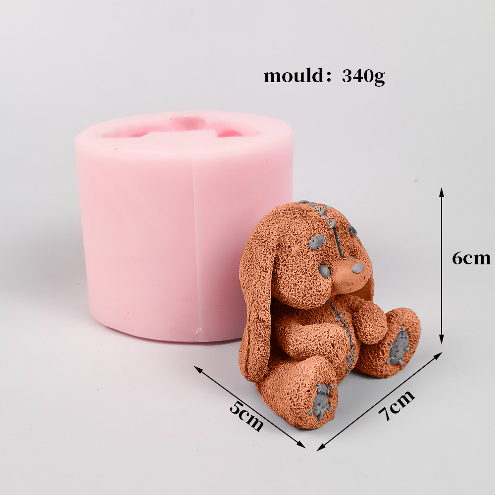 Silicone Mold 3D Cute Cartoon  - Bunny Cake Mold ulasan dan harga