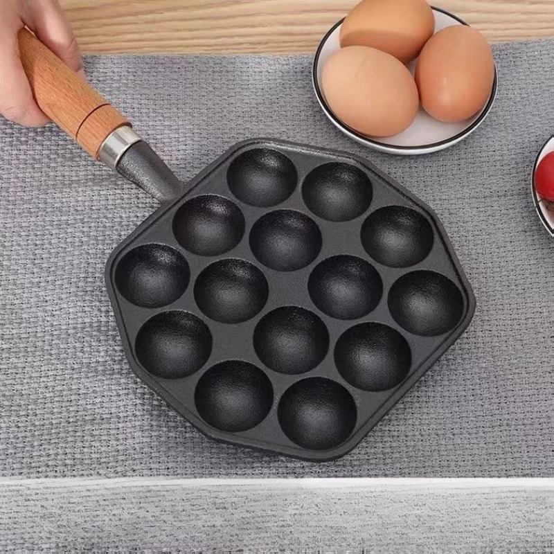 Baking Takoyaki Pan 14 Holes G - Cast Iron Corn ulasan dan harga