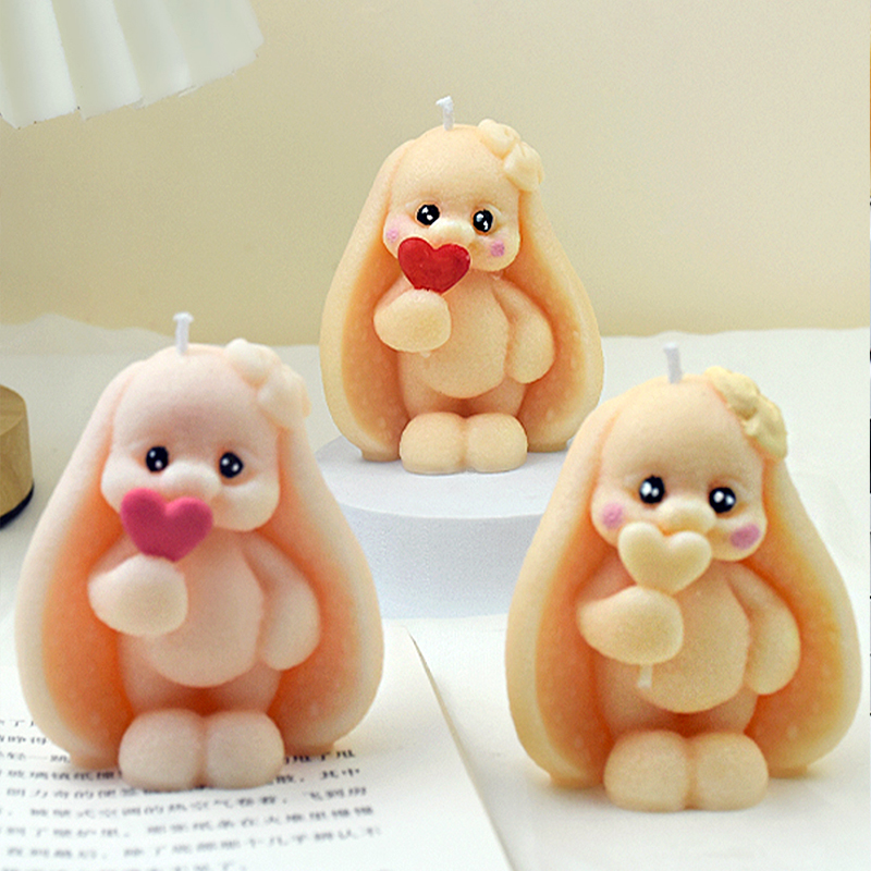 3D Long-eared Rabbit Silicone  - Bunny Cake Mold ulasan dan harga
