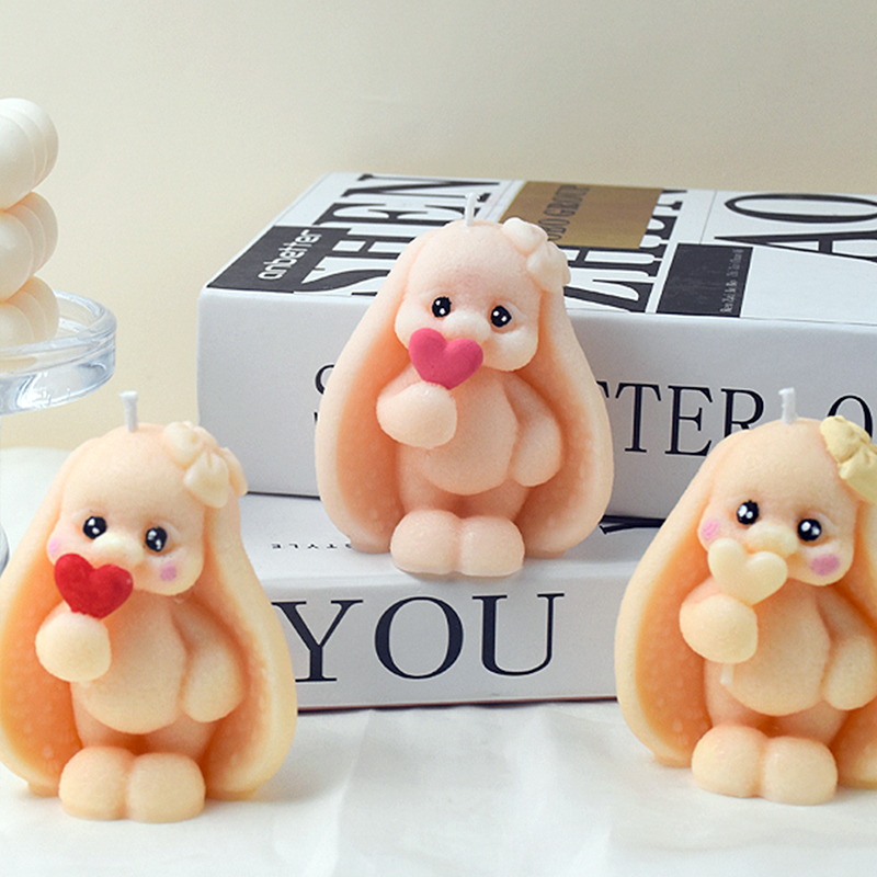 3D Long-eared Rabbit Silicone  - Bunny Cake Mold ulasan dan harga