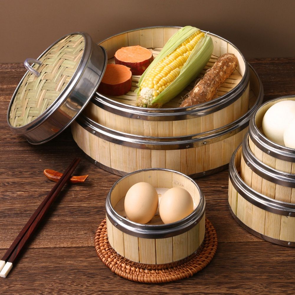 Dim Sum Bao Buns Bamboo Lid St - Bao Steamer Bamboo ulasan dan harga