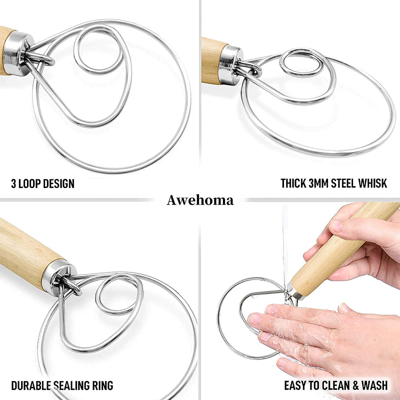 Large Hand Danish Dough Whisk  - Danish Pancake Pan ulasan dan harga