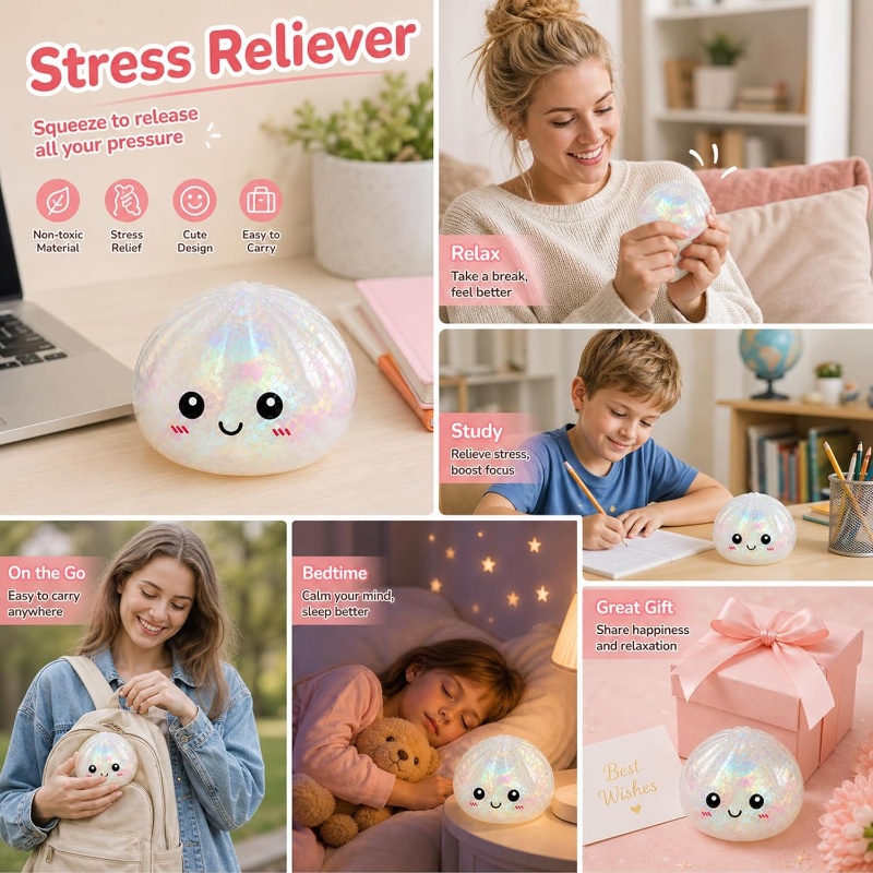 Glitter Bao Bun Squeeze Toy Ka - Bao Steamer Bamboo ulasan dan harga