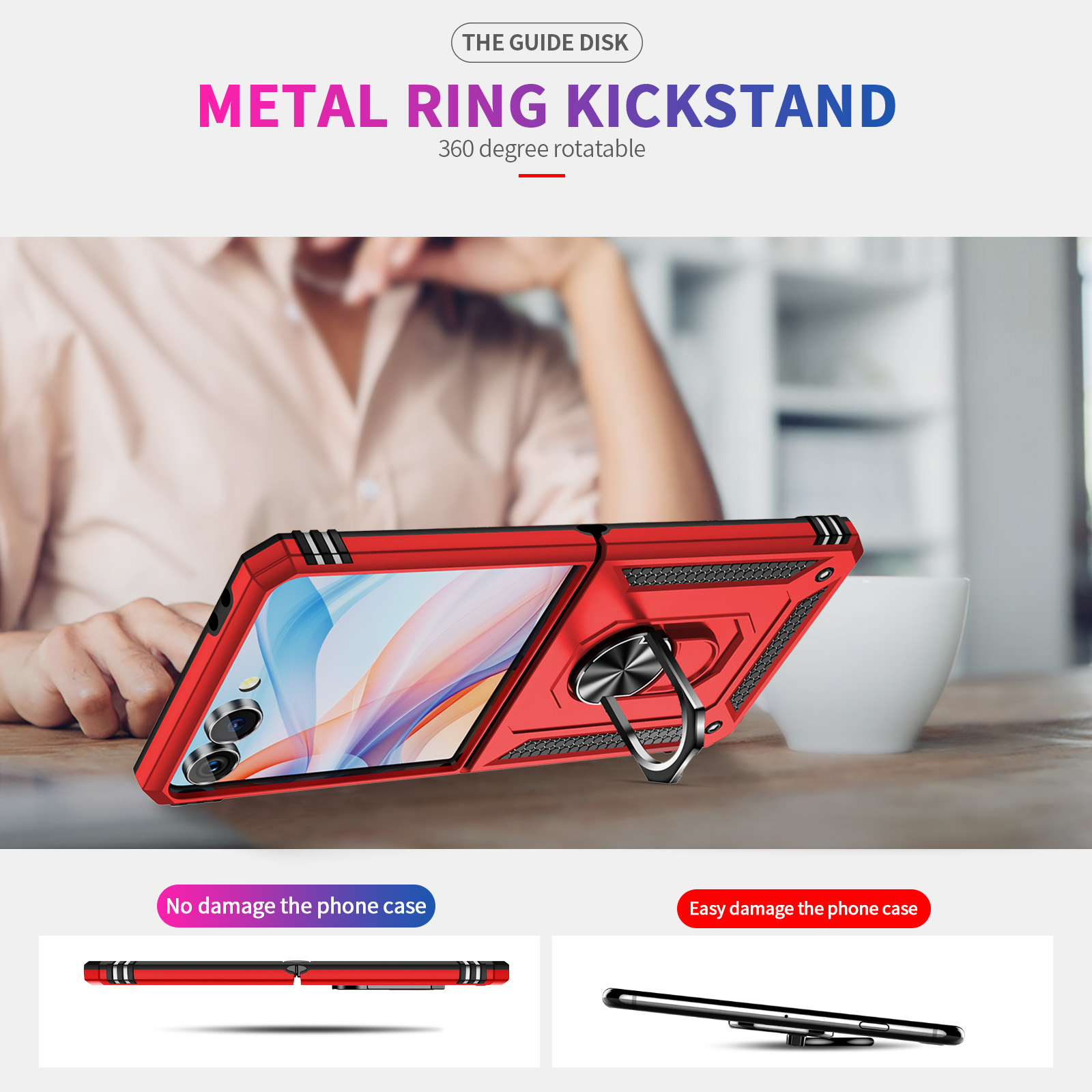 Military-grade Shockproof Phon - Taco Stand Holder ulasan dan harga
