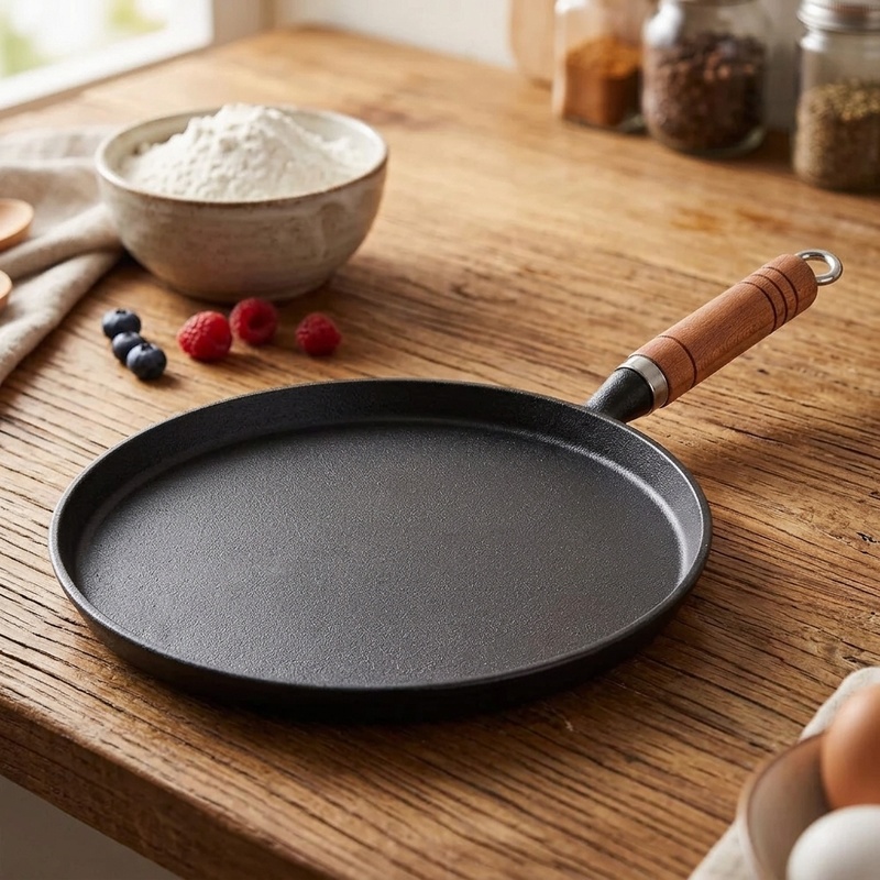 20/23/26cm Cast Iron Frying Pa - Cast Iron Corn ulasan dan harga