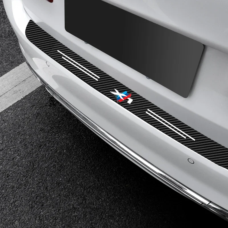 1PC Car Trunk Door Sill Protec - Crepe Pan Carbon ulasan dan harga