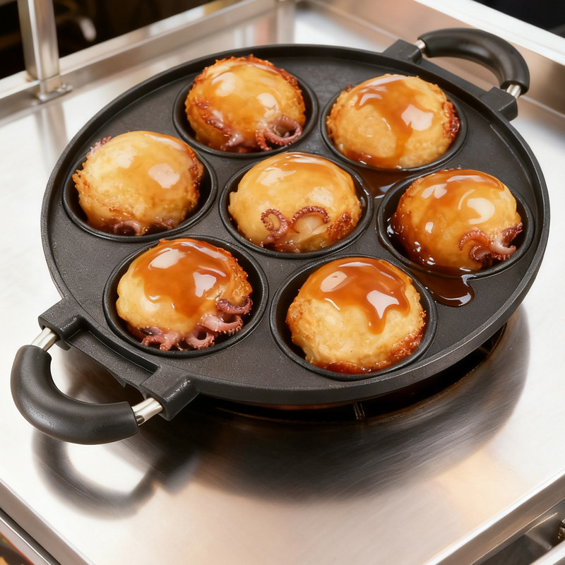 Large Octopus Ball Maker Pan T - Takoyaki Grill Plate ulasan dan harga