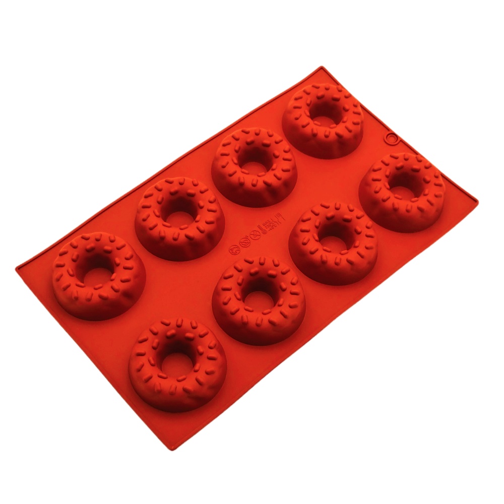 8 Hole Silicone Donut Mold Wit - Donut Mold Silicone ulasan dan harga