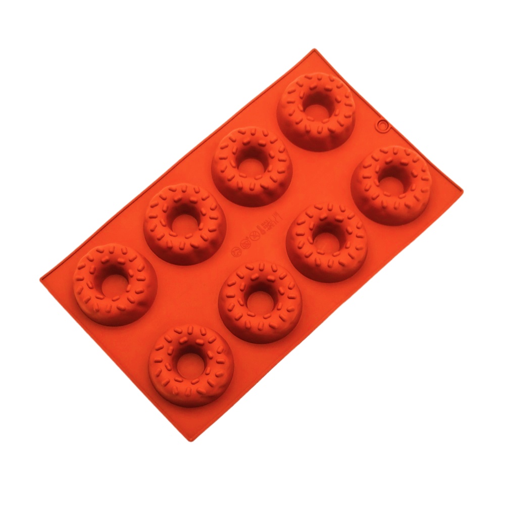 8 Hole Silicone Donut Mold Wit - Donut Mold Silicone ulasan dan harga
