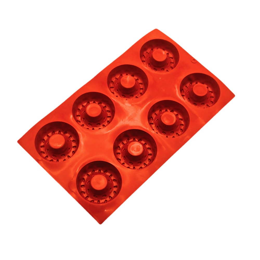 8 Hole Silicone Donut Mold Wit - Donut Mold Silicone ulasan dan harga