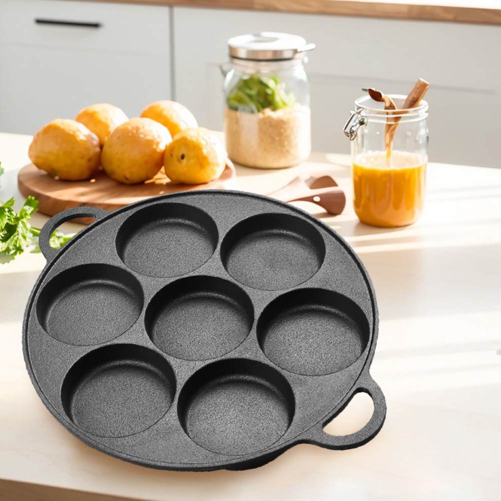 7 Hole Frying Pot Cast Iron No - Cast Iron Corn ulasan dan harga