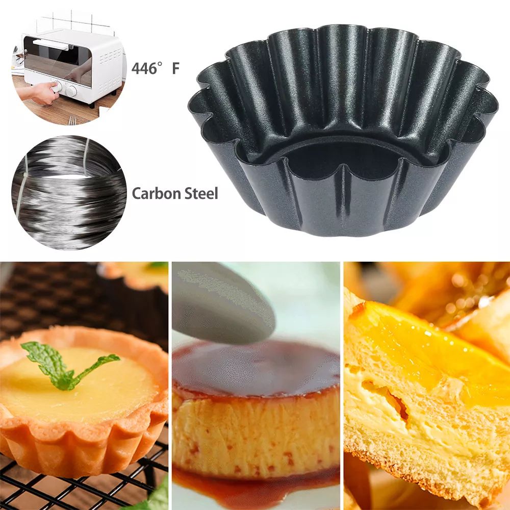 4PCS Mini Round Nonstick Tart  - Egg Waffle Pan ulasan dan harga