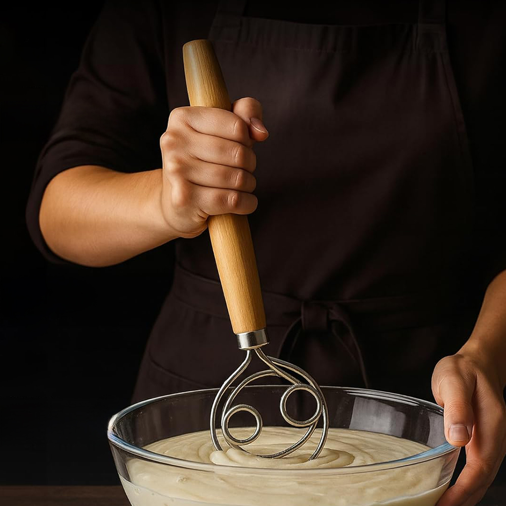 304 Stainless Steel Dough Whis - Danish Pancake Pan ulasan dan harga