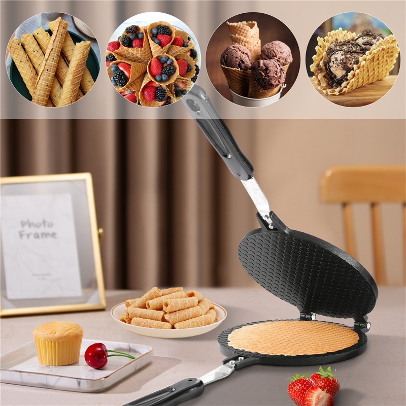 22cm Non-Stick Egg Roll Waffle - Egg Waffle Pan ulasan dan harga