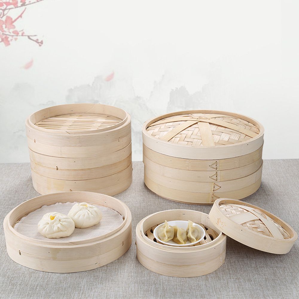 Handle Steam Basket Makes Tast - Bao Steamer Bamboo ulasan dan harga