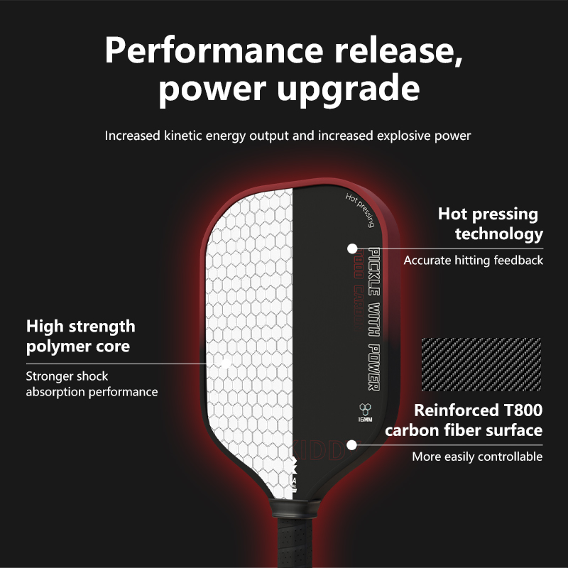 T800 Carbon Fiber Pickleball P - Crepe Pan Carbon ulasan dan harga