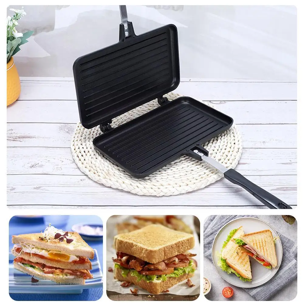 Double-Sided Frying Pan Non-St - Cast Iron Corn ulasan dan harga