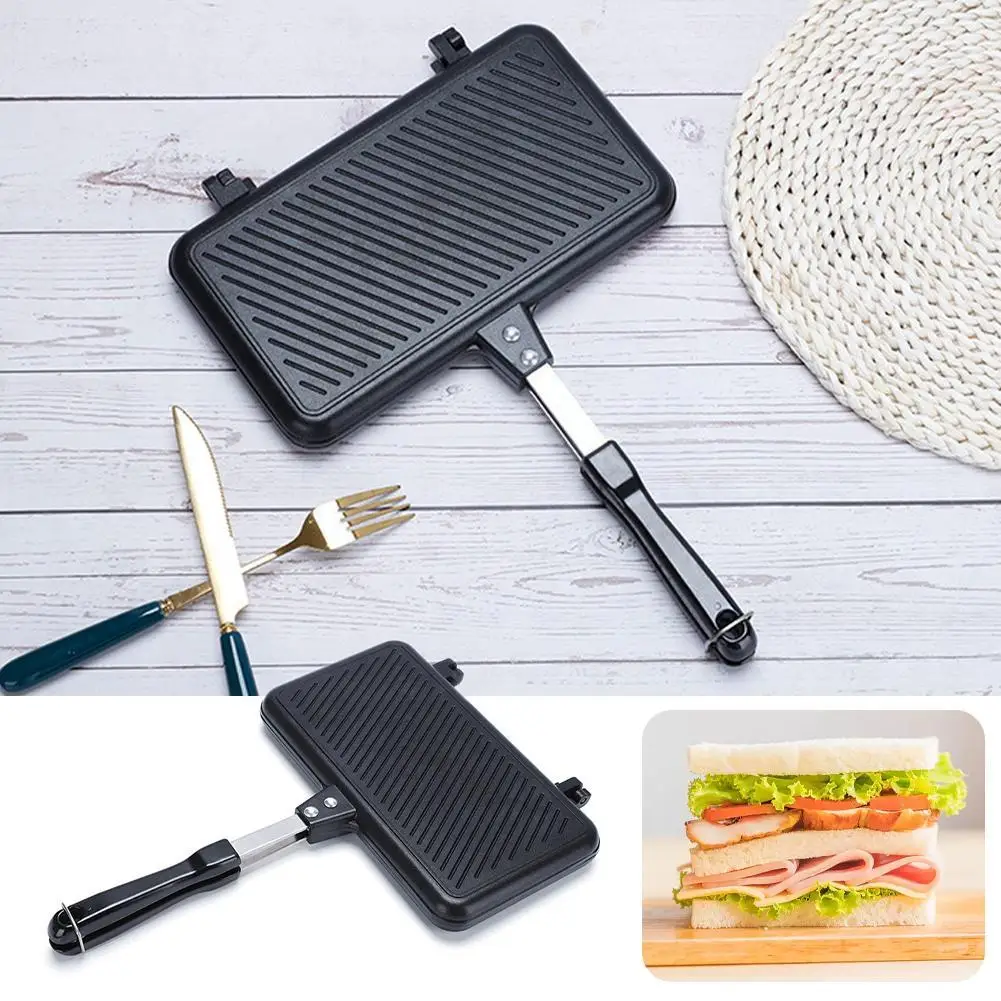 Double-Sided Frying Pan Non-St - Cast Iron Corn ulasan dan harga