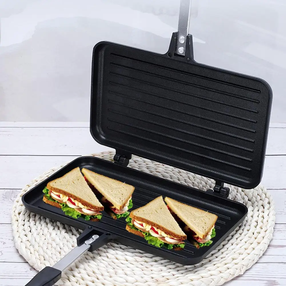 Double-Sided Frying Pan Non-St - Cast Iron Corn ulasan dan harga
