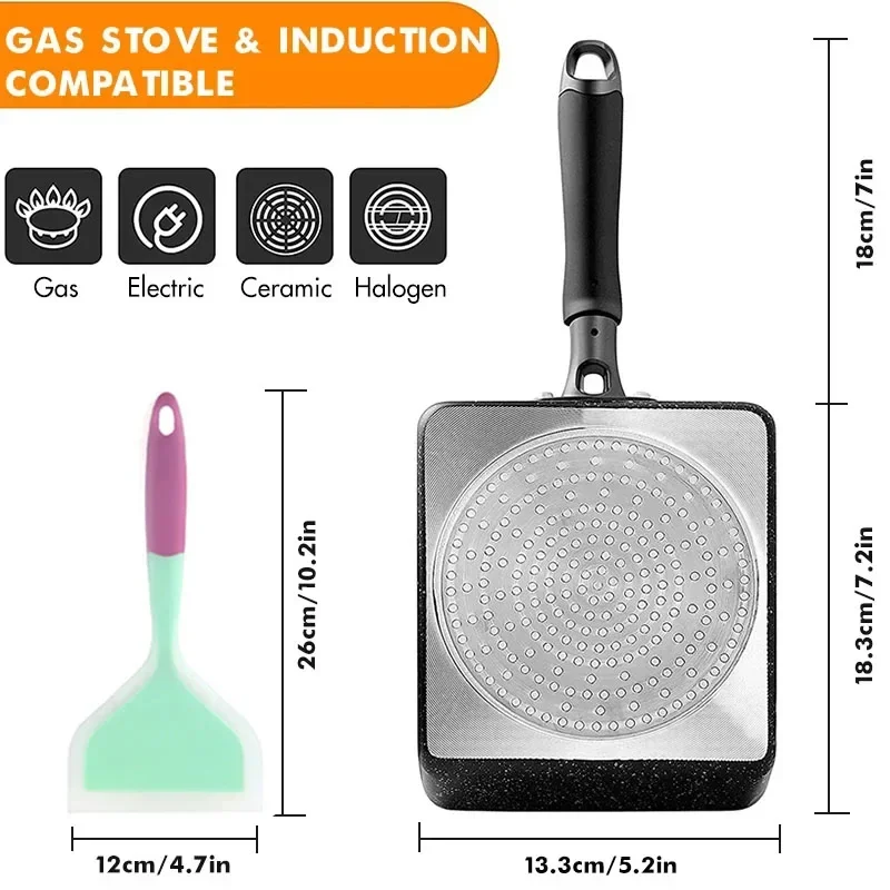 Japanese Omelette Pan / Tamago - Egg Waffle Pan ulasan dan harga