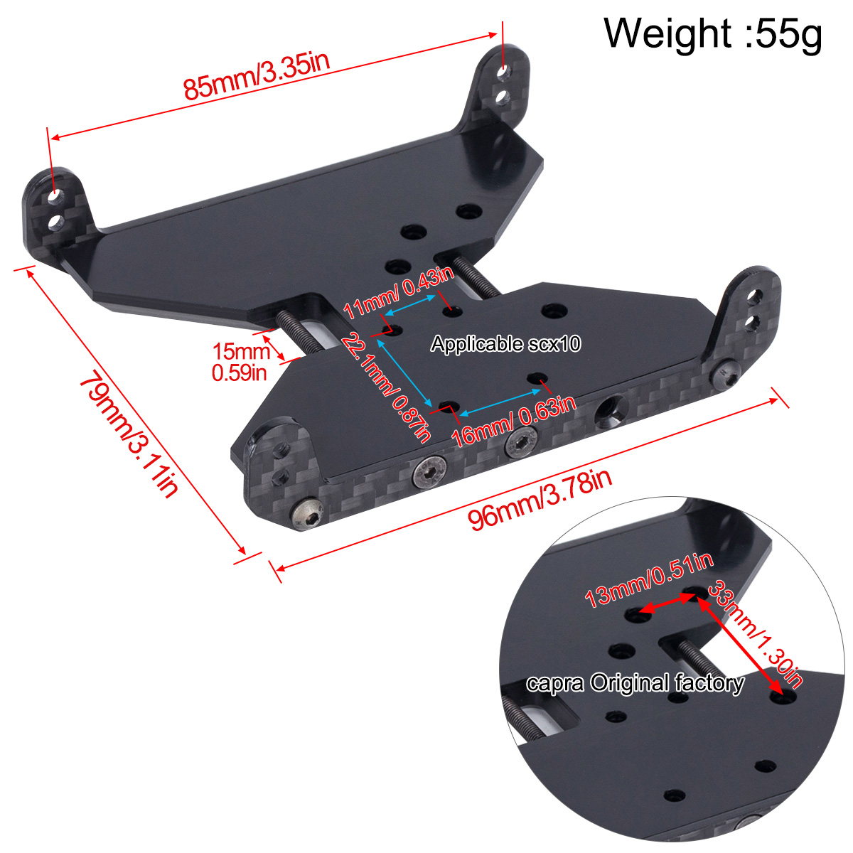 Carbon Fiber Chassis Skid Plat - Crepe Pan Carbon ulasan dan harga