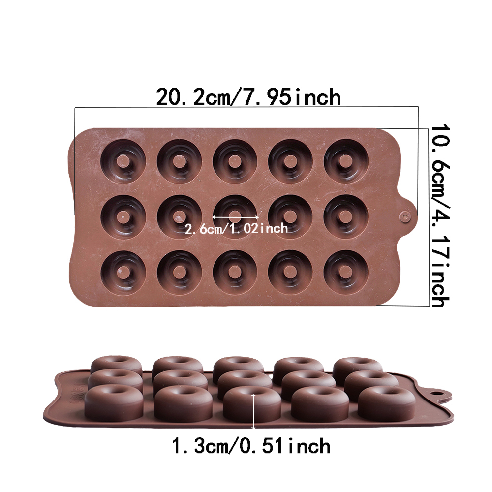 1pc 15 hole donut shaped DIY n - Donut Mold Silicone ulasan dan harga