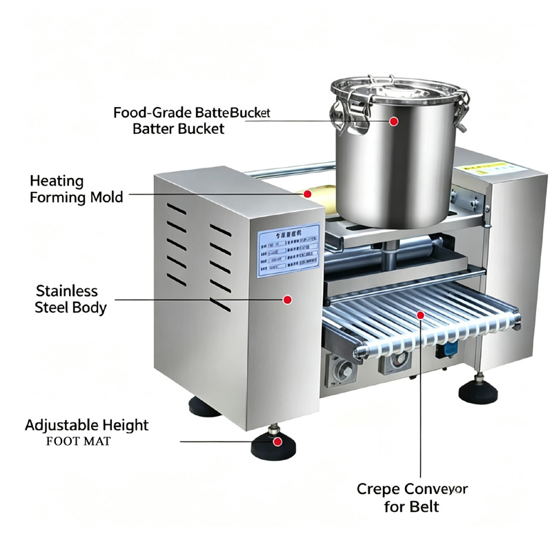 Automatic Mille Crepe Machine  - Spring Roll Wrapper ulasan dan harga