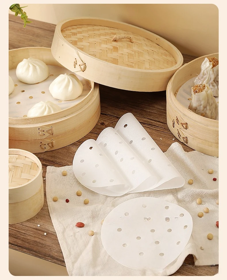 100Pcs Food Grade Disposable S - Bao Steamer Bamboo ulasan dan harga