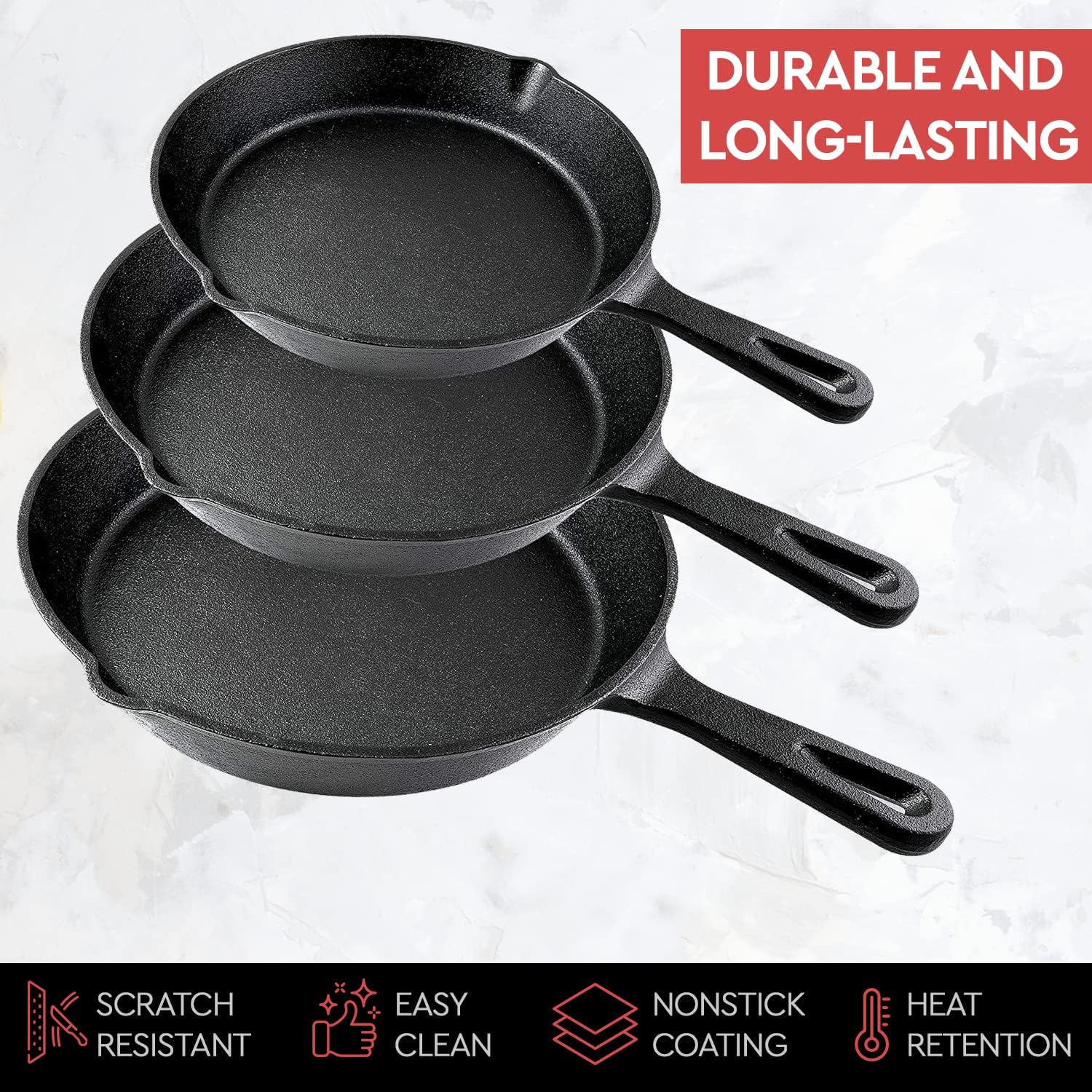 14/16/20cm Cast Iron Frying Pa - Cast Iron Corn ulasan dan harga