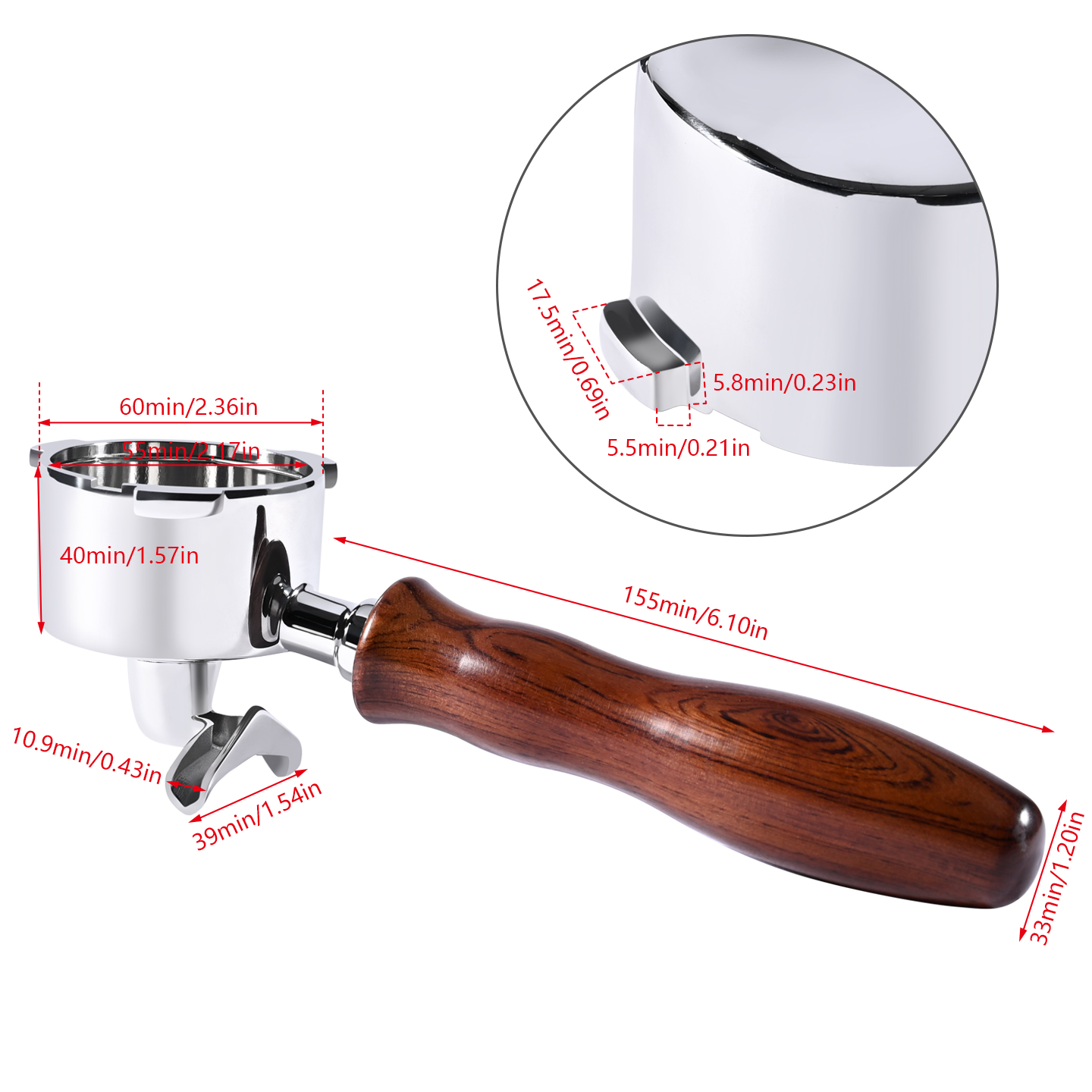 51mm Double Spout Coffee Porta - Delonghi Espresso Magnifica ulasan dan harga