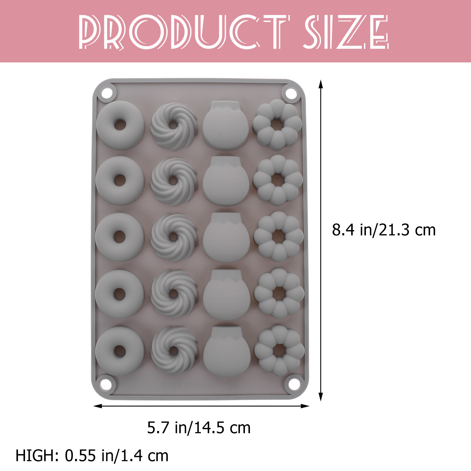Chocolate Donut Mold Silicone  - Donut Mold Silicone ulasan dan harga