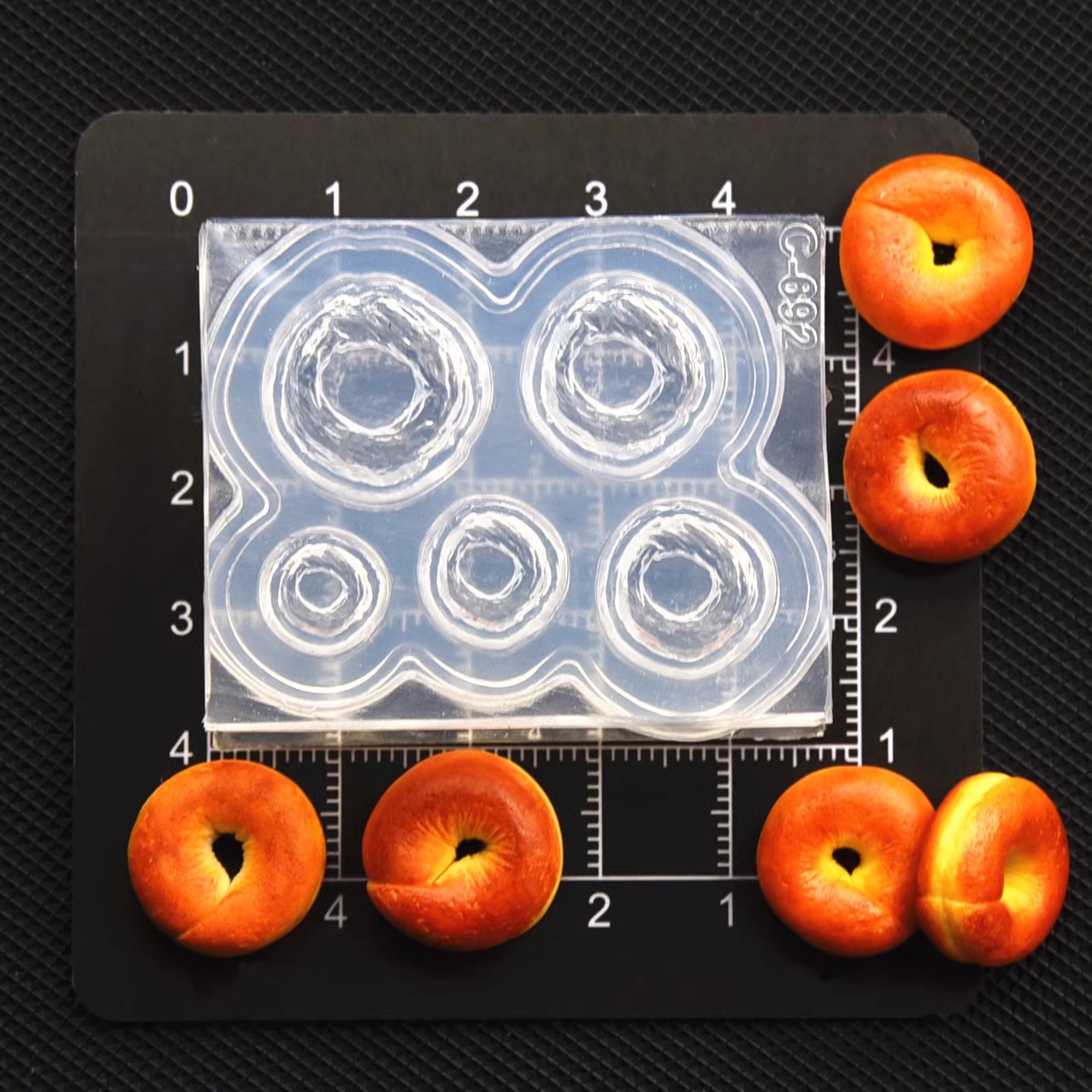 Polymer Clay Mini 3D Bagel Bre - Donut Mold Silicone ulasan dan harga