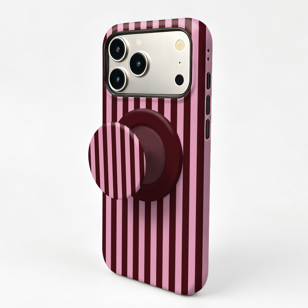 Striped Magnetic Case For iPho - Taco Stand Holder ulasan dan harga