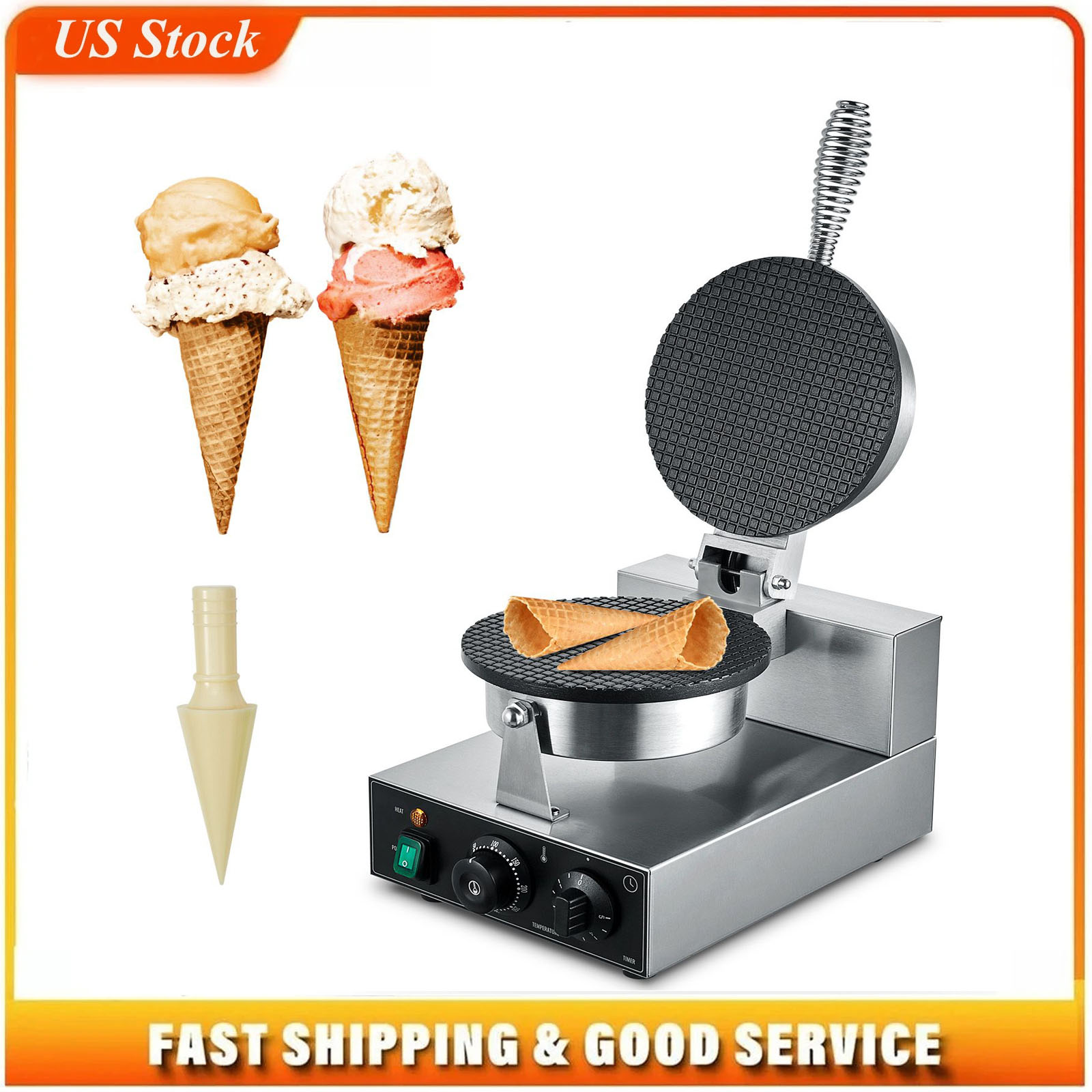 Electric Ice Cream Cone Maker, - Waffle Cone Maker ulasan dan harga